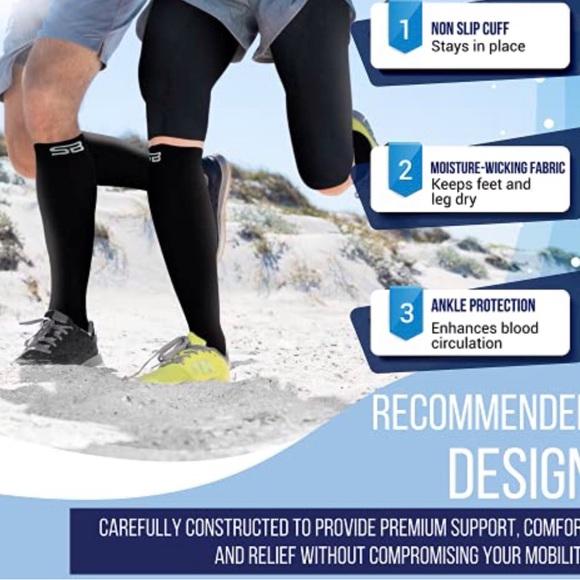 Lite Compression Socks (15-20Mmhg) for Men & Women – Best Socks for All Day Wear - Picture 5 of 7